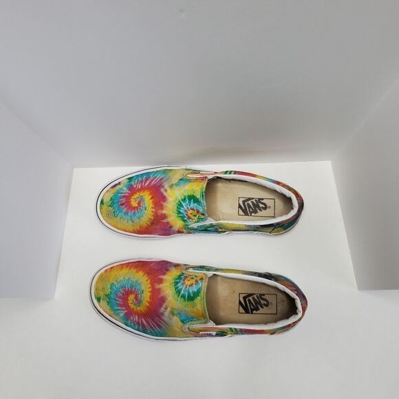 Vans Rainbow Tye Die Multicolor Classic Slip-on.Unisex Size 7.5 men size 9women - Picture 7 of 10